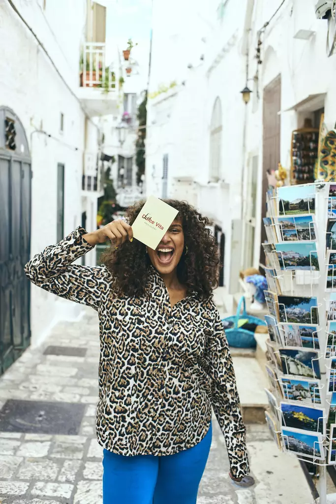 FREE/QUENT Malay Leopardikuvioinen Popliinipaita - Kangaspaidat - 251205482RAINYDAY - 1