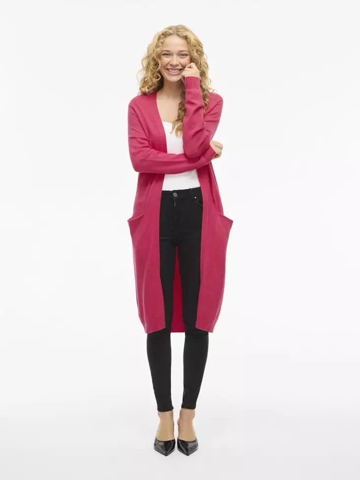 VILA VIRIL Pitkä Perusmallinen Neuletakki - Neuletakit - NOS14042770JAZZY - 1