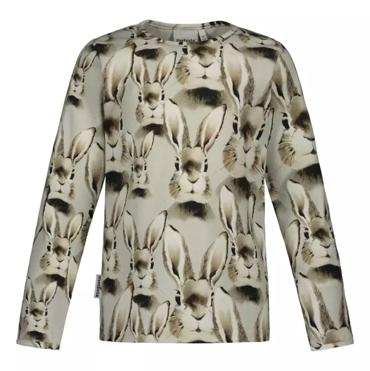 Metsola Bunny Grey Pitkähihainen Paita - Paidat - NOSSHIRTBUNNYGREY - 1