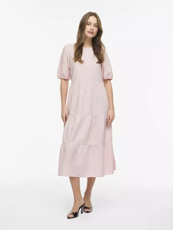 VILA VIPRISILLA Lyhythihainen Midimekko - Kangasmekot - 26314113599CHERRY - 1