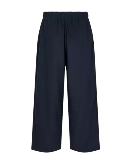 FREE/QUENT FQLAVA Pellavahousut 7/8-lahje - Cropped, 7/8 -lahje - NOS122504NAVYBLAZ - 2