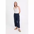 FREE/QUENT FQLAVA Pellavahousut 7/8-lahje - Cropped, 7/8 -lahje - NOS122504NAVYBLAZ - 5